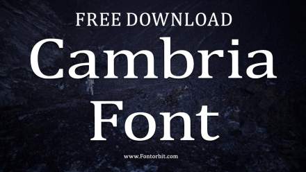 Cambria Font Free Download