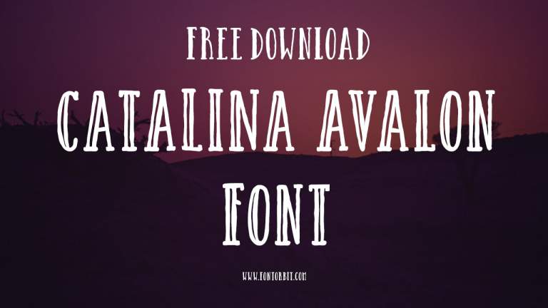 Catalina Avalon Font Free Download