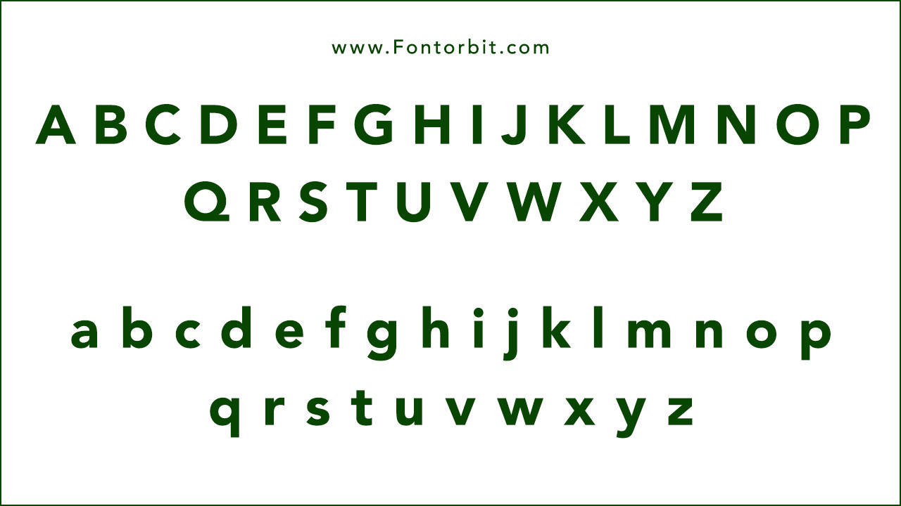 Category Of The Avenir Font