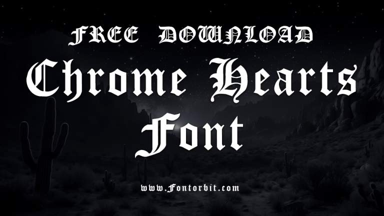 Chrome Hearts Font