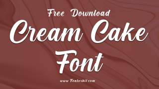 Cream Cake Font Free Download