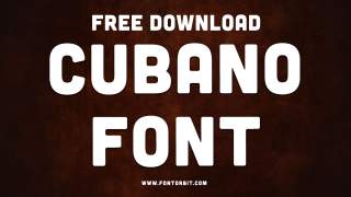 Cubano Font Free Download