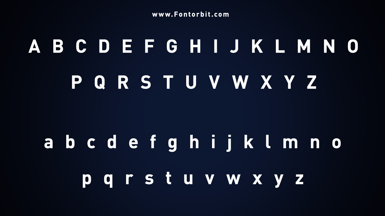 DIN Font Family Includes