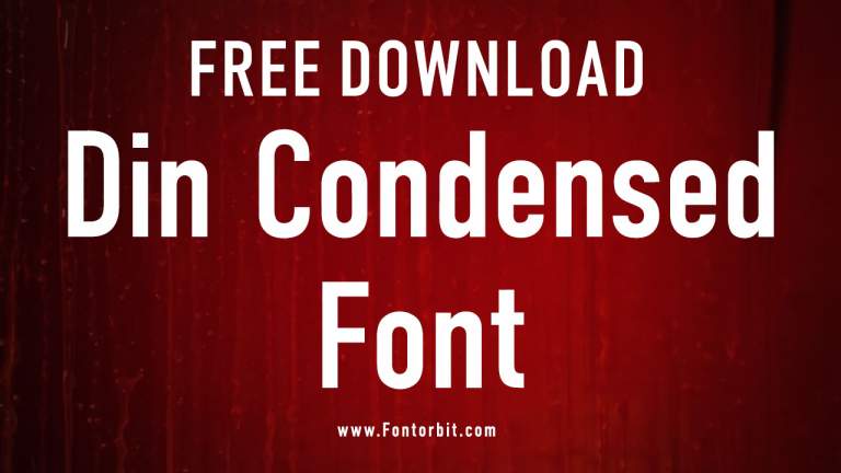 DIN Condensed Font Free Download