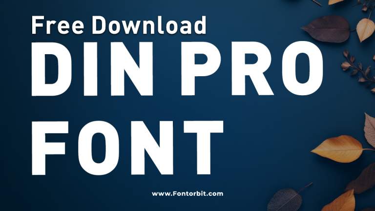 DIN Pro Font Free Download