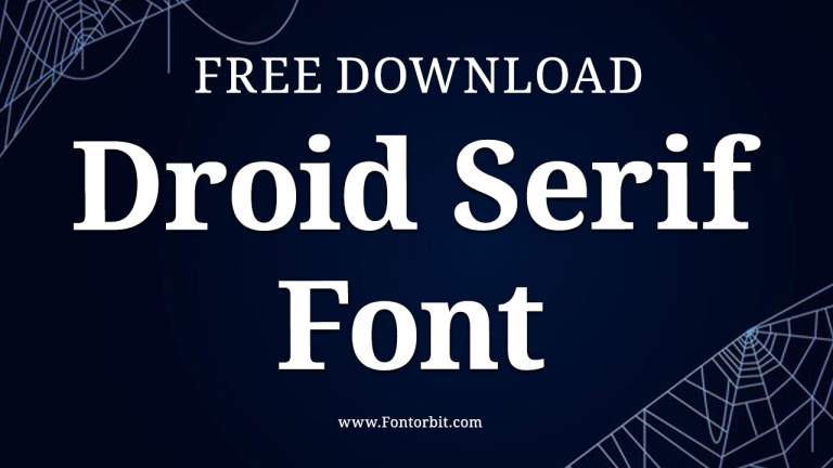 Droid Serif Font Free Download