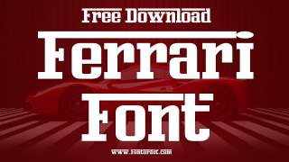 Ferrari Font Free Download