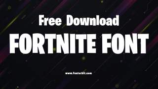 Fortnite Font Free Download