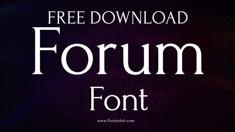 Forum Font