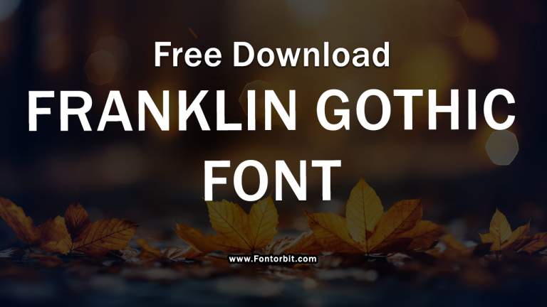 Franklin Gothic Font Free Download