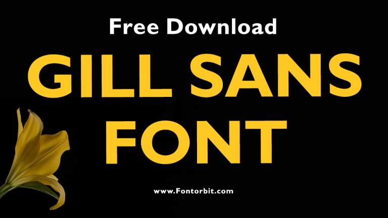 Gill Sans Font