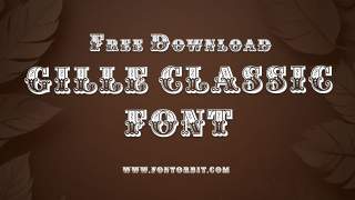 Gille Classic Font Free Download