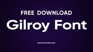 Gilroy Font Free Download