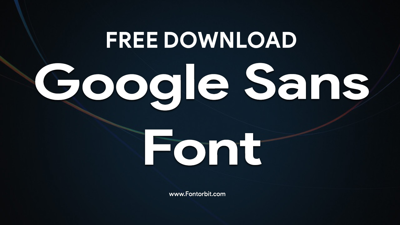 Google Sans Font