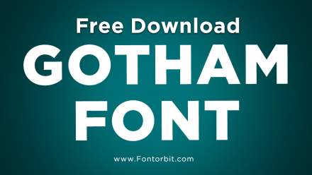 Gotham Font Free Download