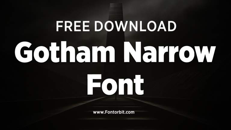 Gotham Narrow Font