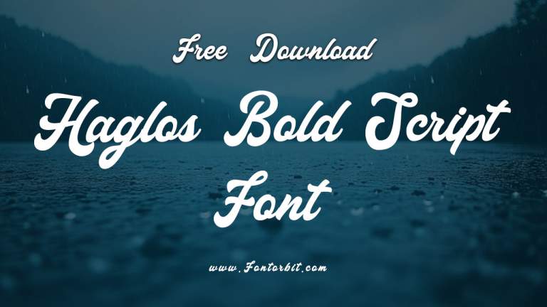 Haglos Bold Script Font Free Download