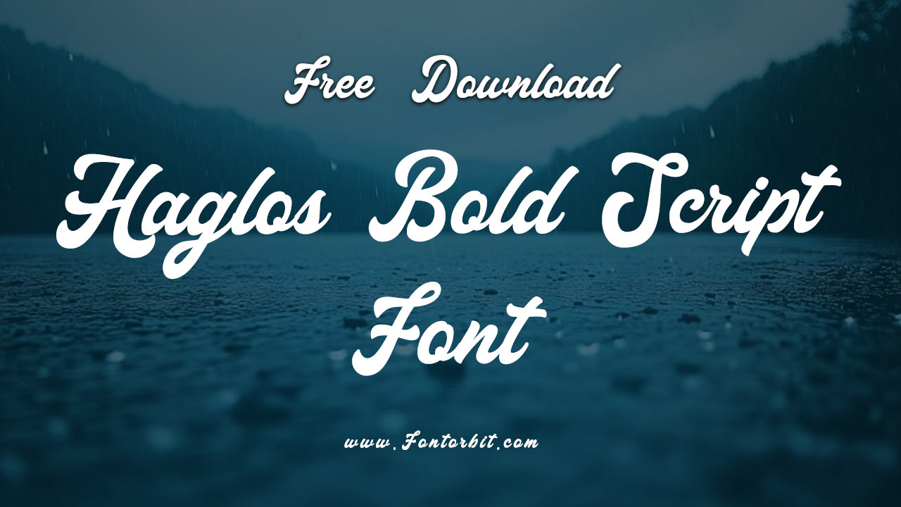 Haglos Bold Script Font