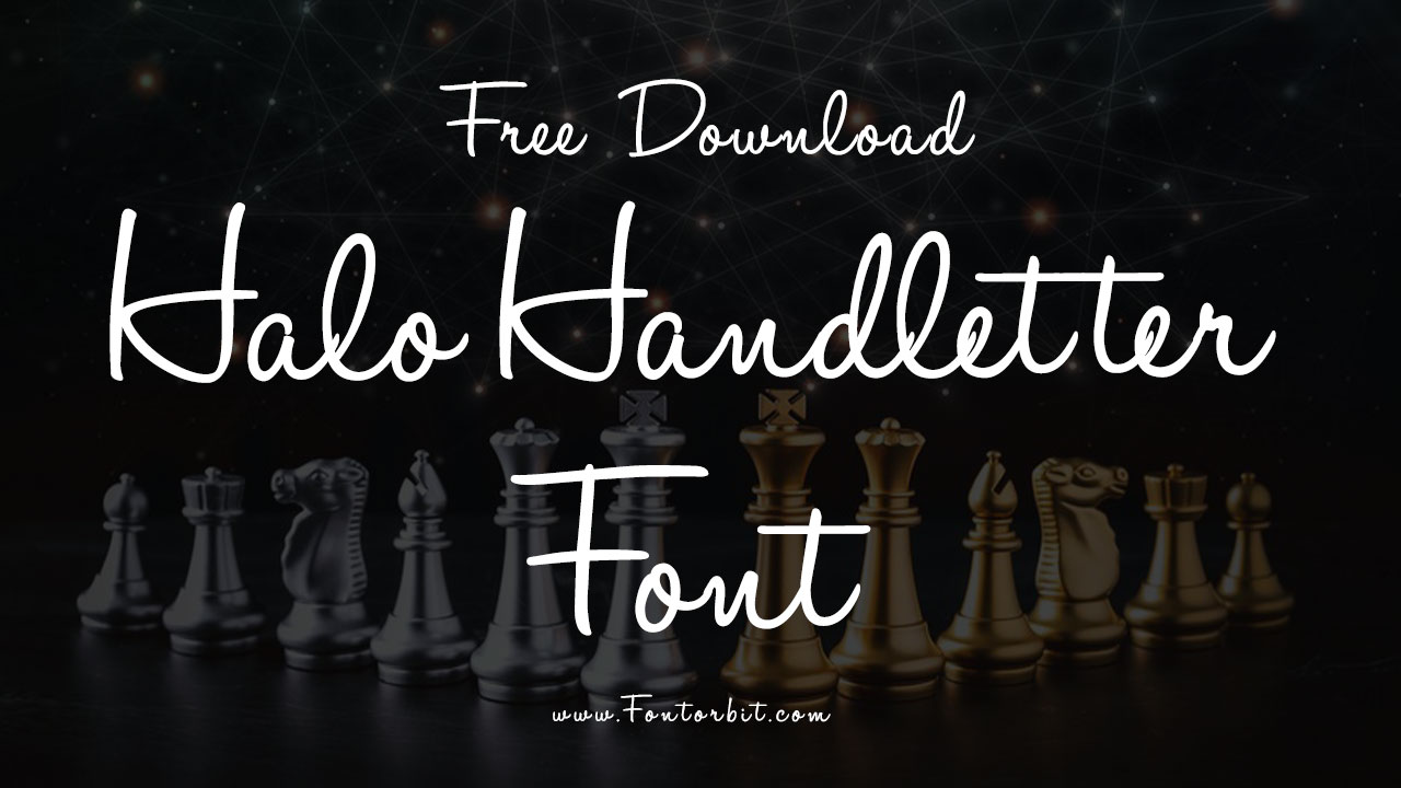 Halo Handletter Font