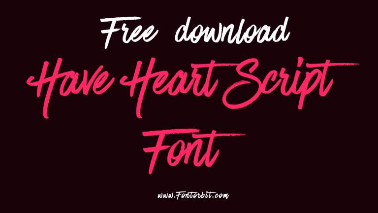 Have Heart Script Font