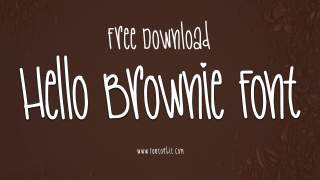 Hello Brownie Font Free Download