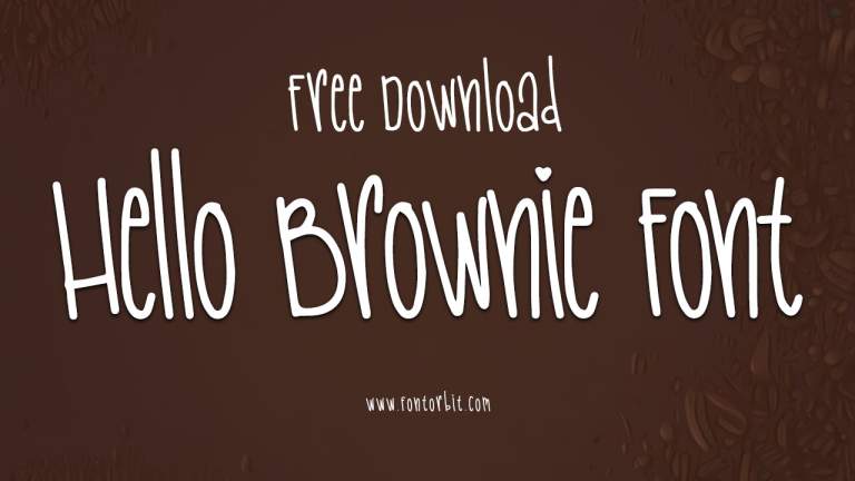 Hello Brownie Font