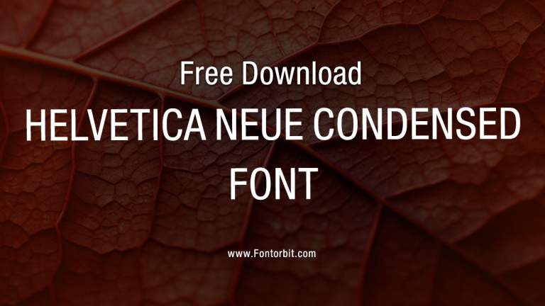 Helvetica Neue Condensed Font Free Download