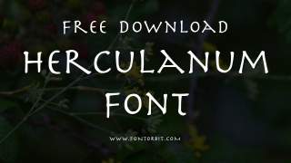 Herculanum Font Free Download