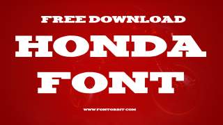 Honda Font Free Download