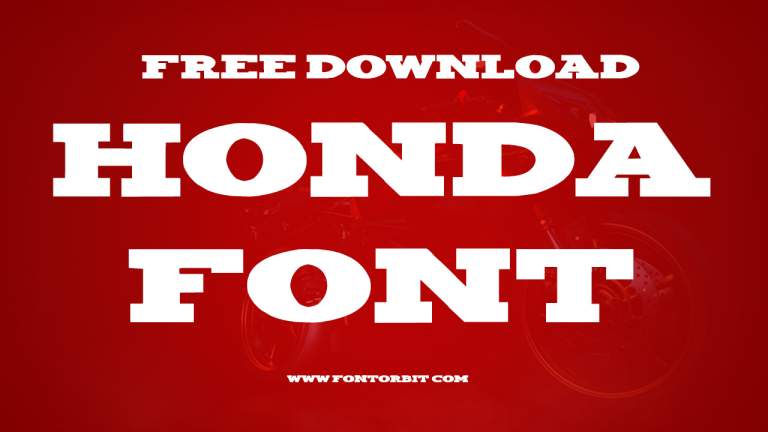 Honda Font Free Download