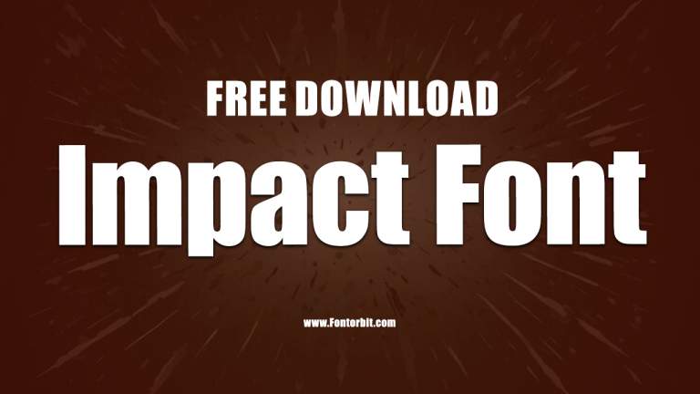 Impact Font Free Download