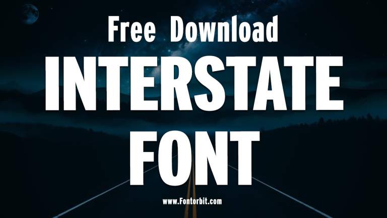 Interstate Font Free Download