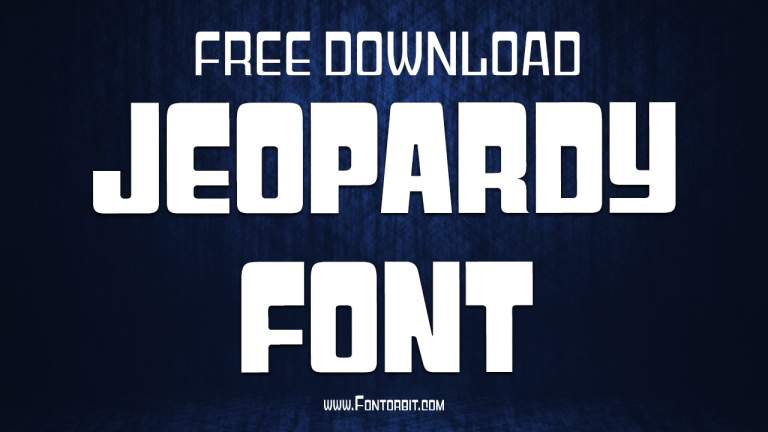 Jeopardy Font Free Download