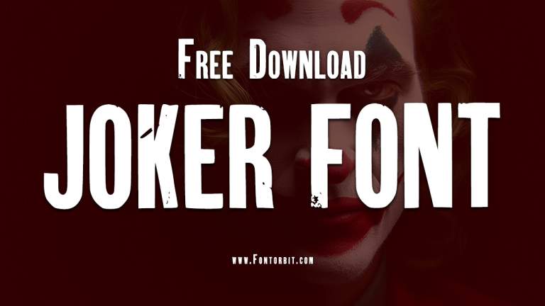 Joker Font Free Download