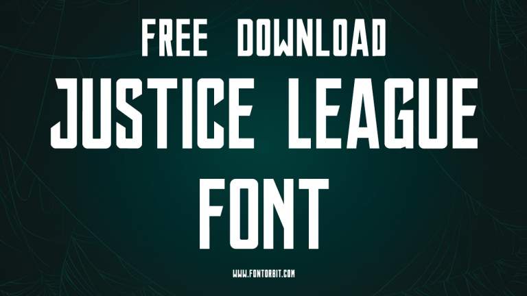 Justice League Font Free Download