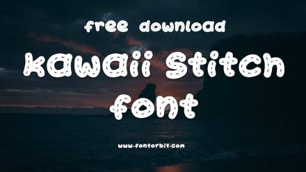 Kawaii Stitch Font Free Download