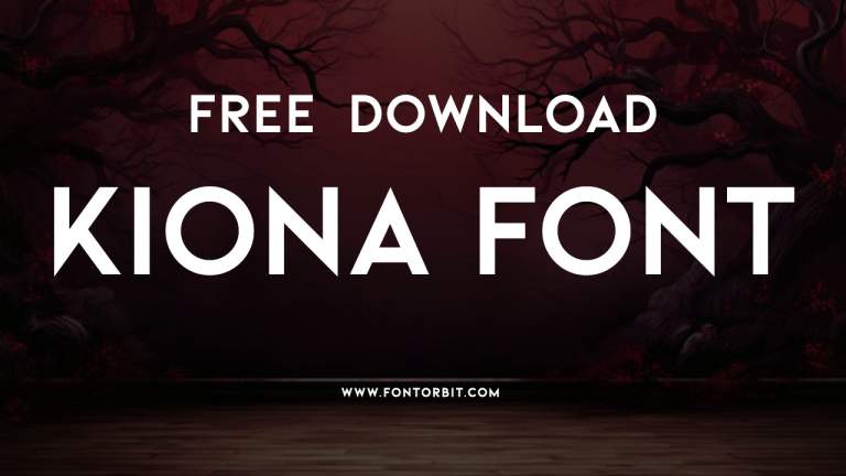 Kiona Font Free Download | Modern Sans-Serif By Ellen Luff