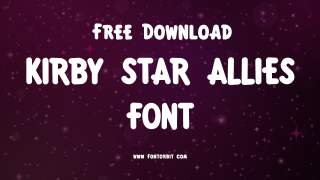 Kirby Star Allies Font Free Download