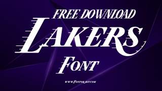 Lakers Font: Bold And Dynamic Sports Typography