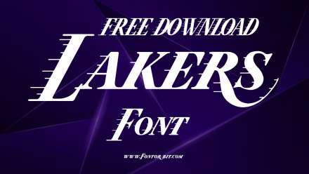 Lakers Font: Bold And Dynamic Sports Typography