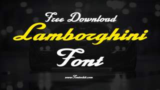 Lamborghini Font Free Download