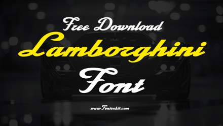 Lamborghini Font Free Download