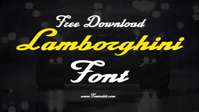 Lamborghini Font