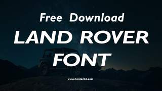 Land Rover Font Free Download