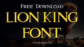 Lion King Font Free Download