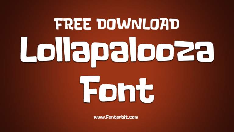 Lollapalooza Font