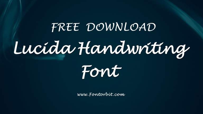 Lucida Handwriting Font