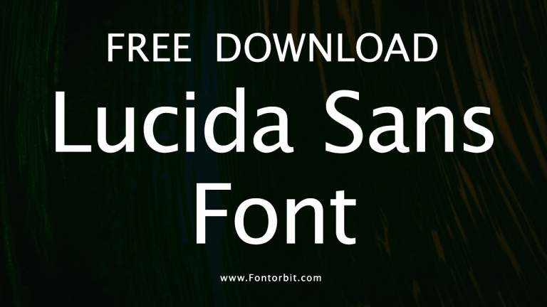 Lucida Sans Font Free Download