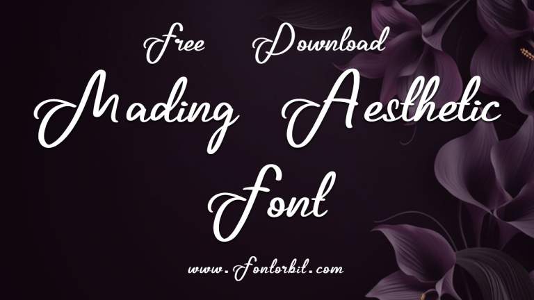 Mading Aesthetic Font Free Download