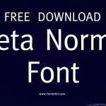 Meta Normal Font Free Download